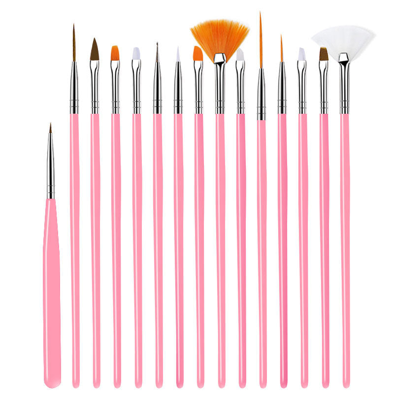 15PCS Nail Art Brushes Sets