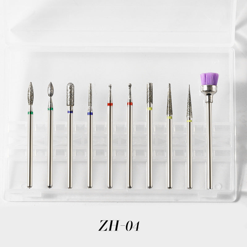 10pcs Tungsten Carbide Nail Bits for Nail Drill Bits Sets (10 different Sets)