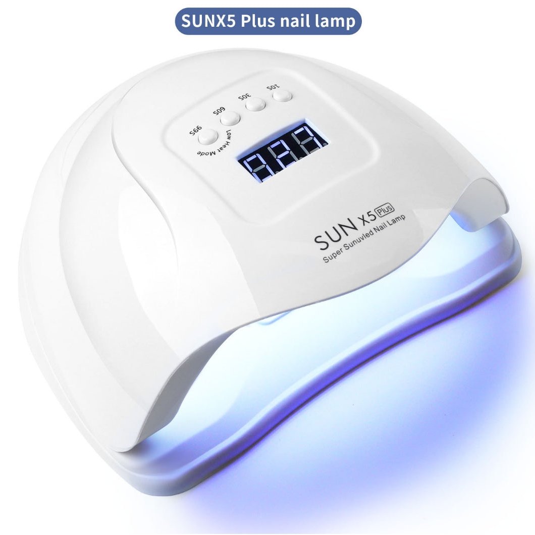 SUN x5plus 120W UV Nail Lamp, Professional LED Nail Lamp UV Light for Gel Polish Nails, Fast Drying Nail Dryer Nail Light with 4 Timers