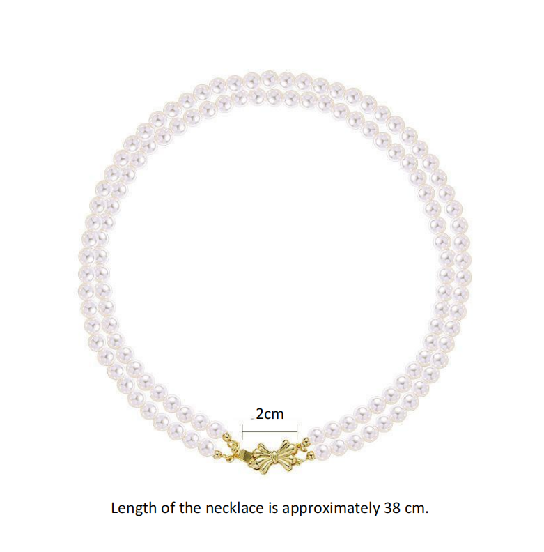 (Stainless)Butterfly Charm Pearl Necklace | A Fusion of Classic Elegance and Modern Style