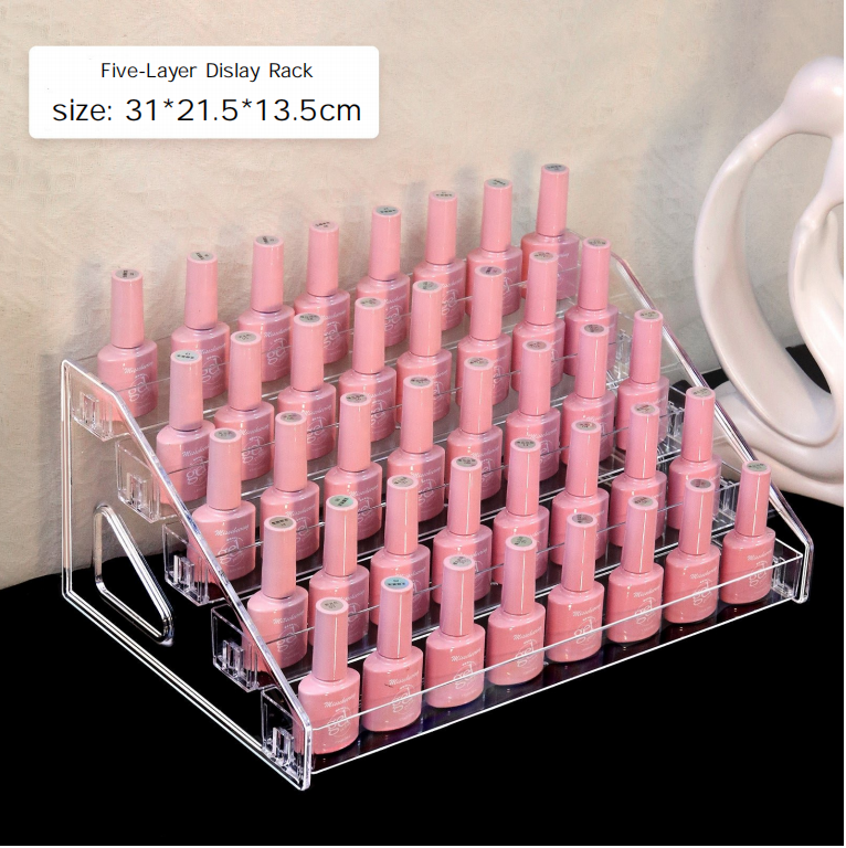 Acrylic Nail Polish Organizer of 5&6&7Layers Display Rack Storage Essential Oils Rack Holder