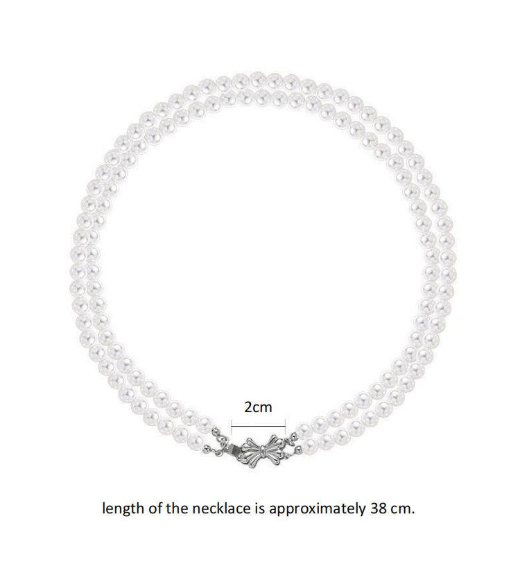(Stainless)Butterfly Charm Pearl Necklace | A Fusion of Classic Elegance and Modern Style