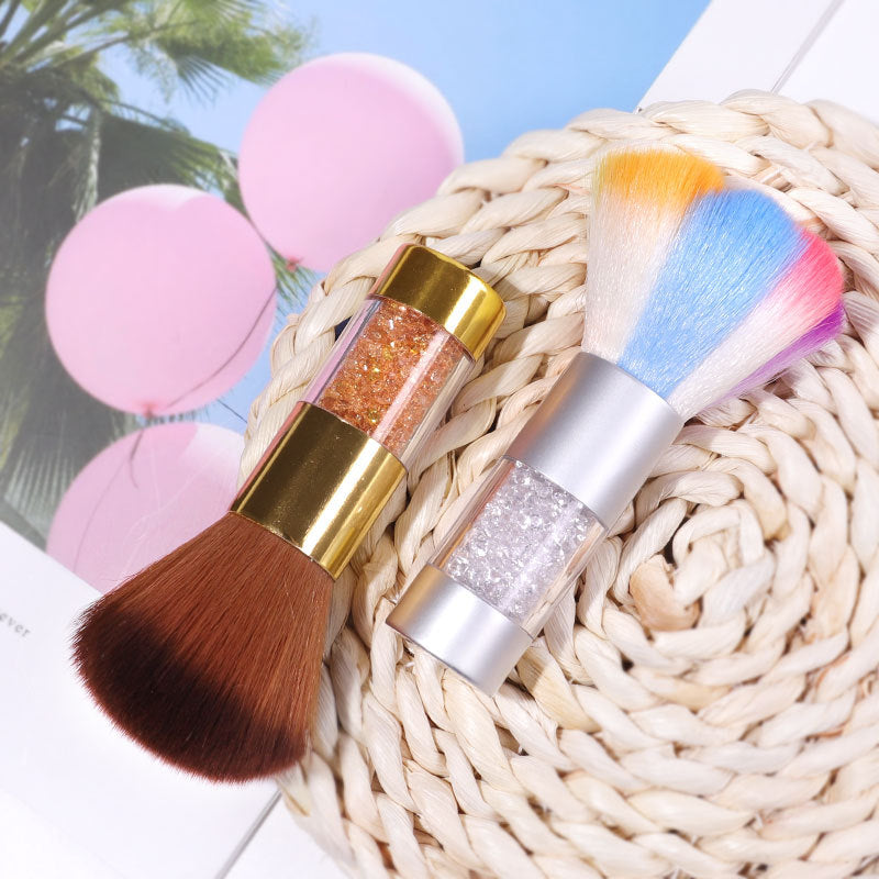 Nail Dust Brushes for Acrylic Nails, Soft Kabuki Nail Art Dust Powder Remover Brushes