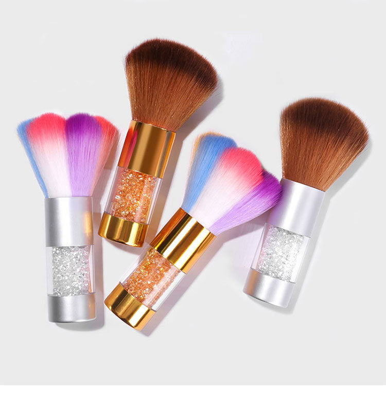 Nail Dust Brushes for Acrylic Nails, Soft Kabuki Nail Art Dust Powder Remover Brushes