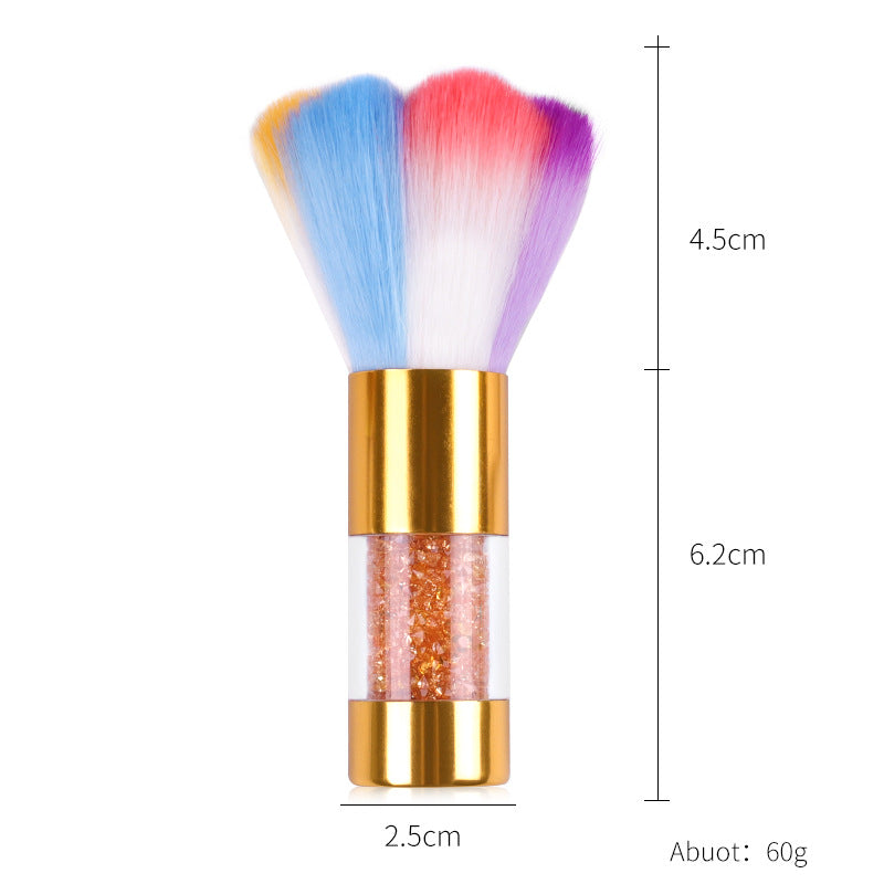 Nail Dust Brushes for Acrylic Nails, Soft Kabuki Nail Art Dust Powder Remover Brushes