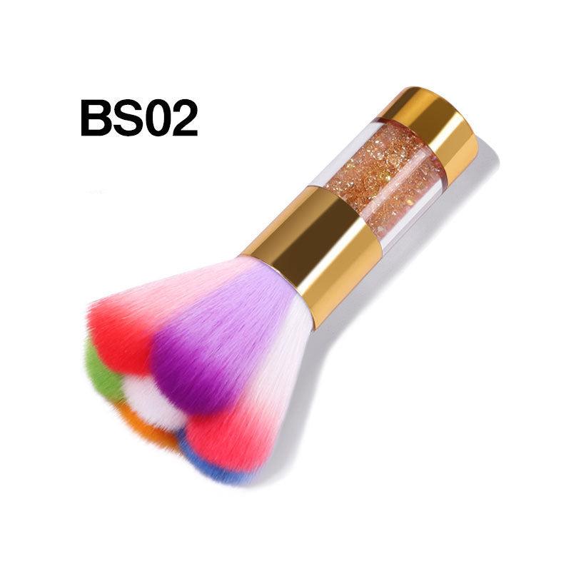 Nail Dust Brushes for Acrylic Nails, Soft Kabuki Nail Art Dust Powder Remover Brushes
