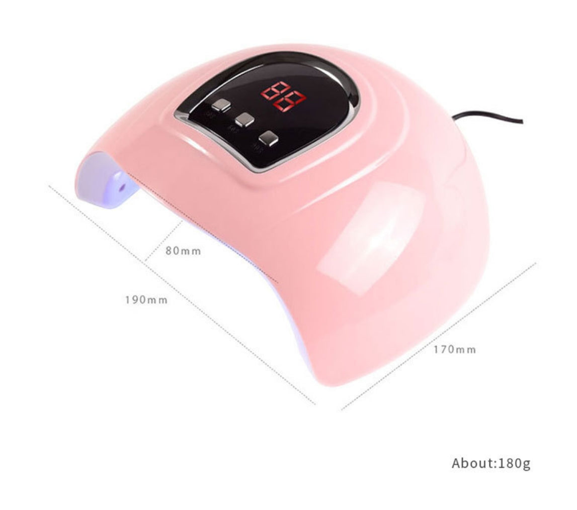 UV LED Nail Lamp, 54W UV Light for Gel Nails with Automatic Sensor/3 Timer Setting Professional Nail Dryer Gel Polish Curing Lamp Nail Art Tools
