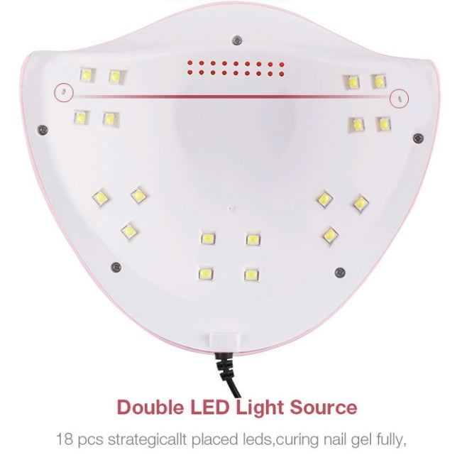 UV LED Nail Lamp, 54W UV Light for Gel Nails with Automatic Sensor/3 Timer Setting Professional Nail Dryer Gel Polish Curing Lamp Nail Art Tools