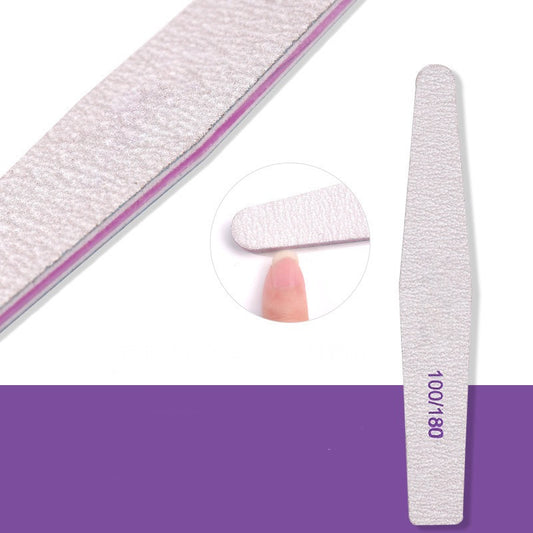 Nail Files (12 Pack), 100/180 Grit Emery Boards Nail File for Natural Nails and Acrylic Nails, Double Sided Emory Boards limas para unas acrilicas Profesional Fingernail Filer Reusable Manicure Gray