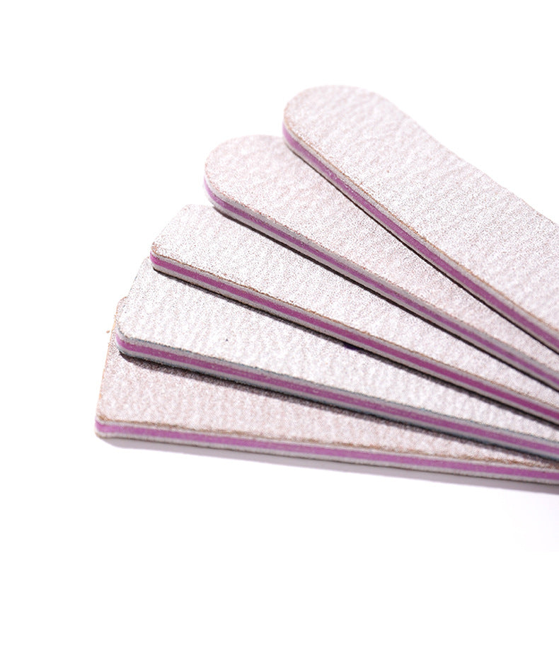 Nail Files (12 Pack), 100/180 Grit Emery Boards Nail File for Natural Nails and Acrylic Nails, Double Sided Emory Boards limas para unas acrilicas Profesional Fingernail Filer Reusable Manicure Gray