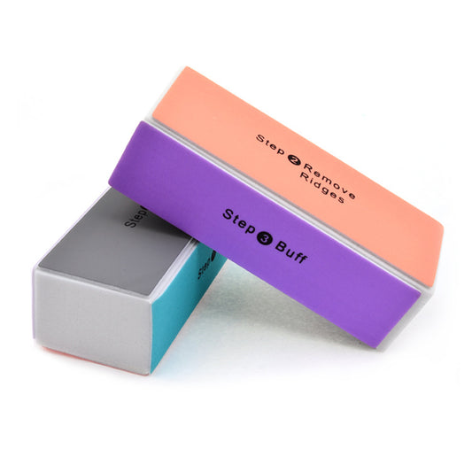4 Way Nail Buffer Block (6 pcs), Nail Shine Buffers Blocks Files for Natural and Acrylic Nails Smoother Buffing Block Polisher Fingernail File Buffer 120/240/600/3000 Grit for Buffing Shinning
