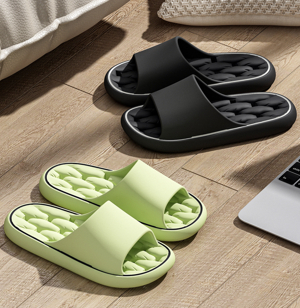 Cloud Slippers for Women and Men, Pillow House Slippers Shower Shoes Indoor Slides Bathroom Sandals, Ultimate Comfort, Lightweight, Thick Sole, Non-Slip, Easy to Clean