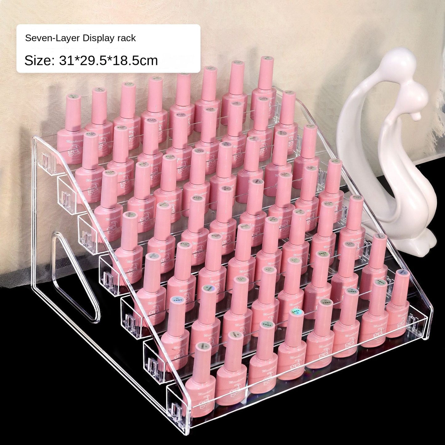 Acrylic Nail Polish Organizer of 5&6&7Layers Display Rack Storage Essential Oils Rack Holder
