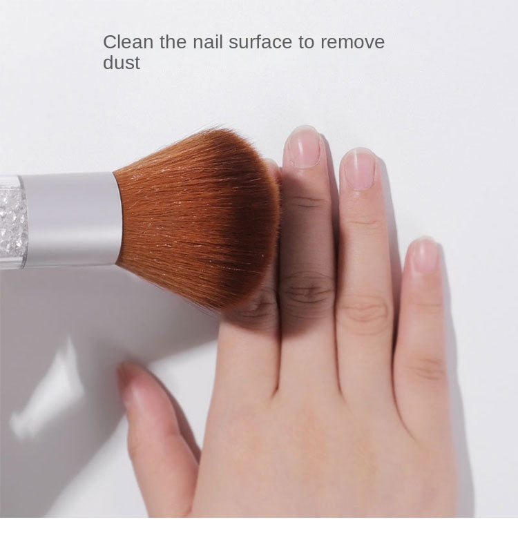 Nail Dust Brushes for Acrylic Nails, Soft Kabuki Nail Art Dust Powder Remover Brushes