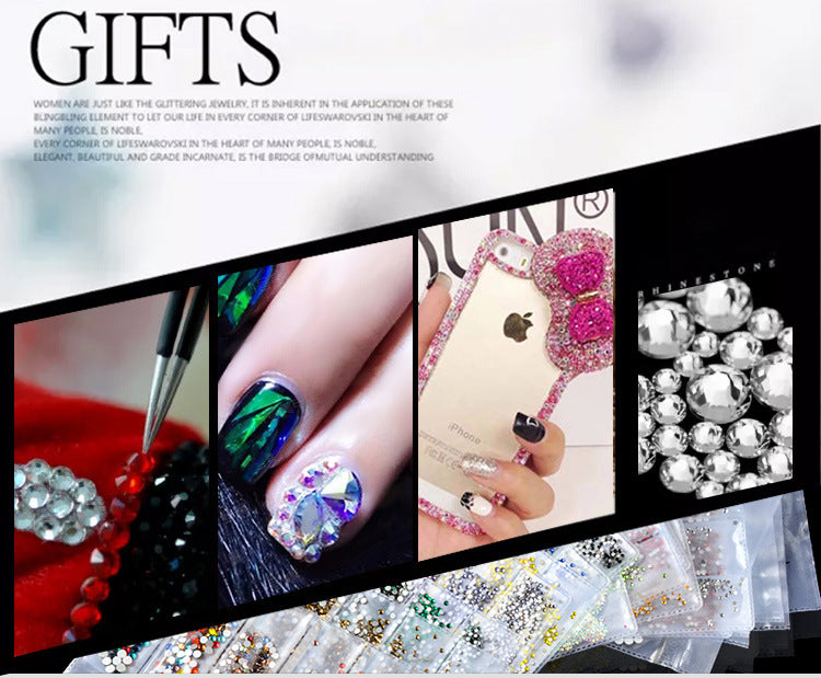 Dazzling Multi-Size & Multi-Color Nail Art Rhinestones - Shine in Every Detail