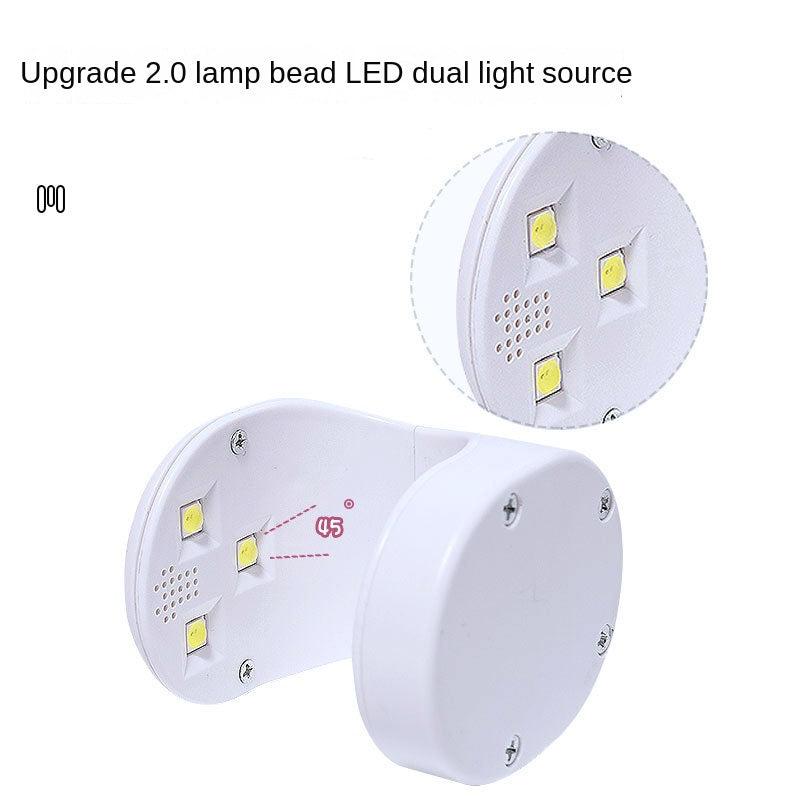 Mini UV Light for Gel Nails, LED Nail Lamp, USB Nail Dryer for Fast Curing