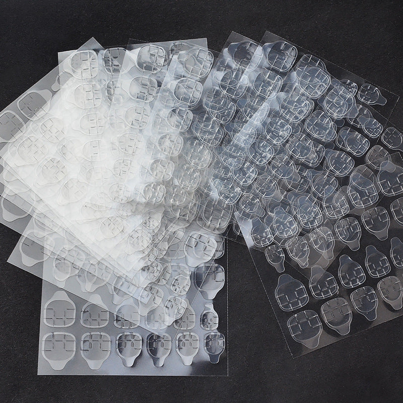 Strong Nail Glue Stickers for Press Ons Nails Waterproof Breathable Jelly Double Sided Adhesive Nail Tabs 10 Sheets（240 pcs）