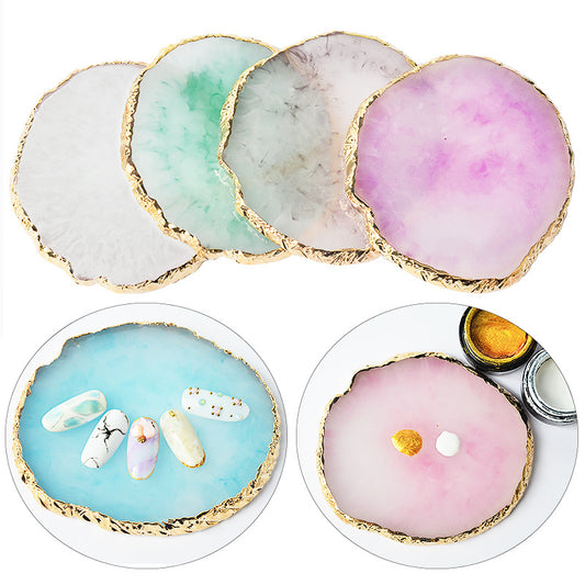 Nail Art Palette Nail Polish Palette Mixing Palette Makeup Plate Nail Plates for Nail Art Nail Tip Holder Nail Art Display