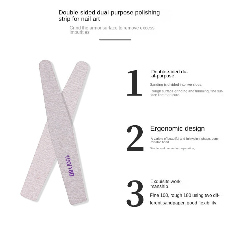 Nail Files (12 Pack), 100/180 Grit Emery Boards Nail File for Natural Nails and Acrylic Nails, Double Sided Emory Boards limas para unas acrilicas Profesional Fingernail Filer Reusable Manicure Gray