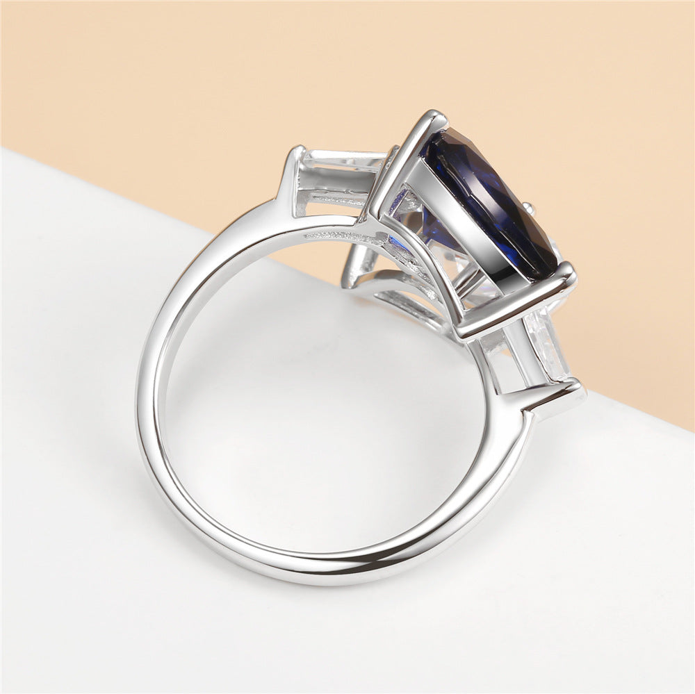 Snake-Shaped Sapphire Ring – Unique & Stylish