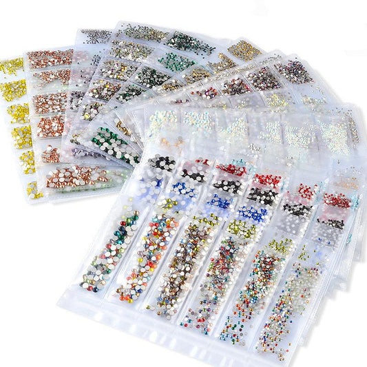 Dazzling Multi-Size & Multi-Color Nail Art Rhinestones - Shine in Every Detail