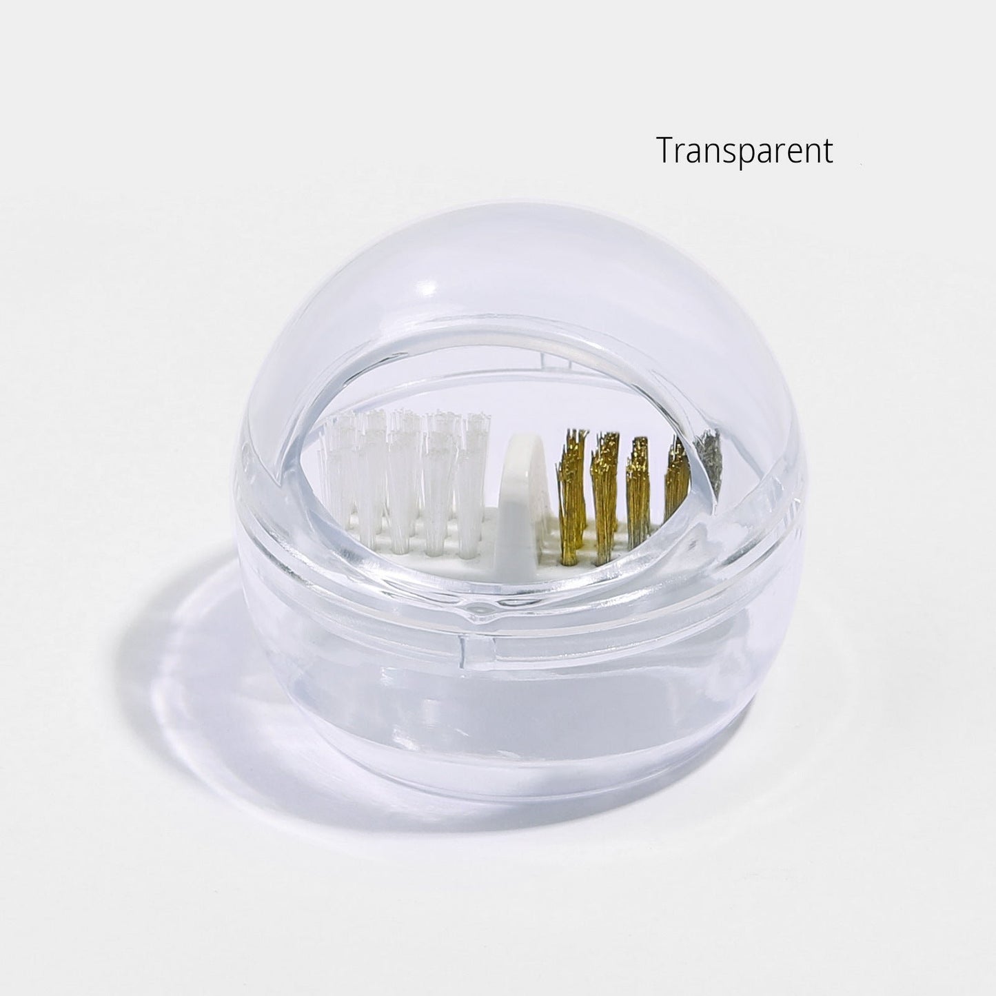 Nail Drill Bits Cuticle Cleaning Tool with Steel & Nylon Wire Brush, Cleaner Case, Clear Protect Cover, Suitable for Carbide Nail Drill Bits/Ceramic Nail Drill Bits
