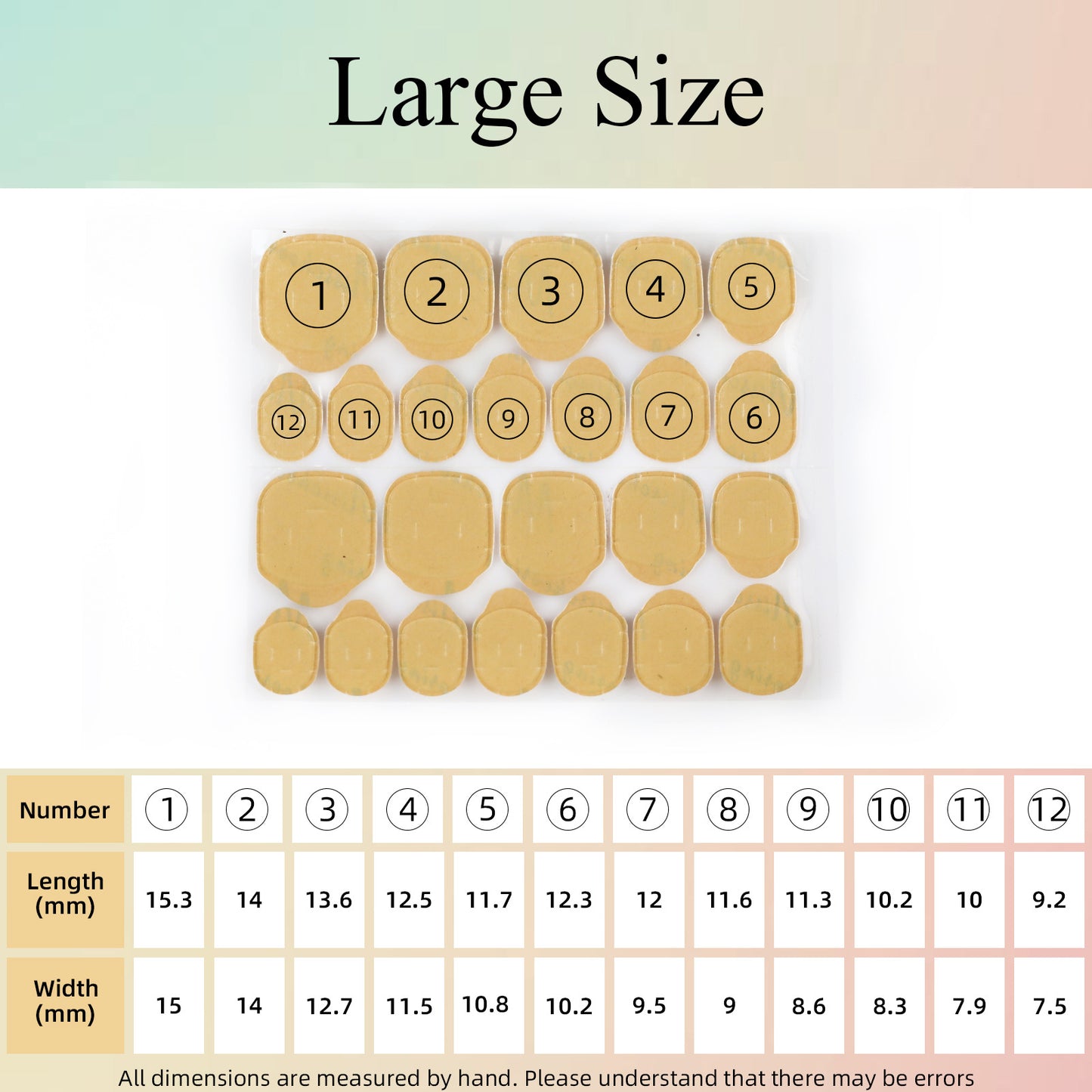 Nail Adhesive Tabs Strong Nail Glue Stickers for Press Ons Nails Waterproof Breathable Jelly Double Sided Adhesive Nail Tabs 10 Sheets(240 PCS)