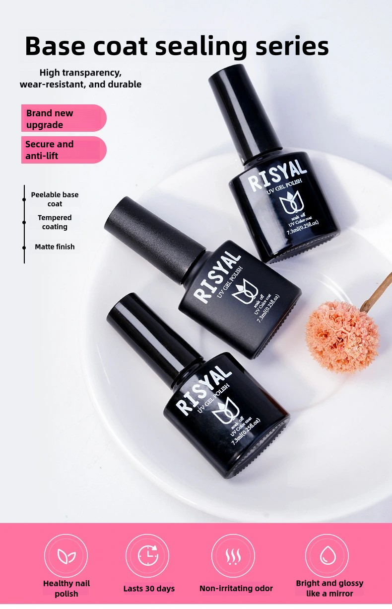 15ml Removable Base Gel & Leveling Gel & Tempered/Matte Top Gel, Top Coat, Base Coat