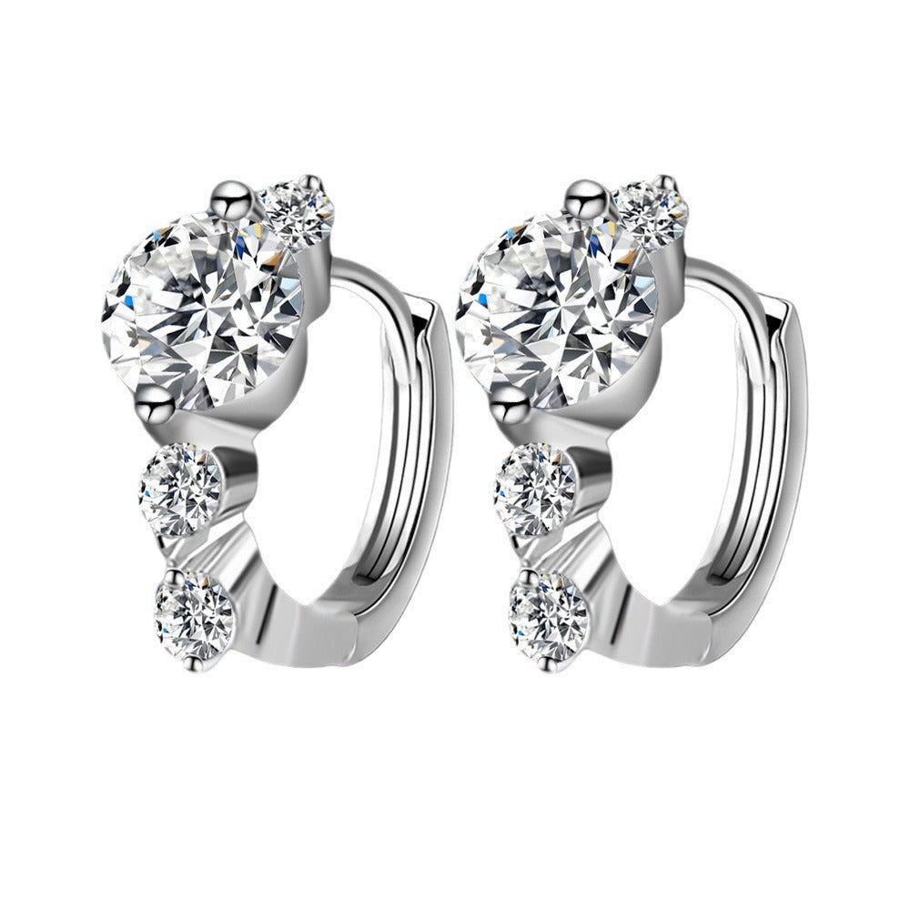 Elegant Moissanite Earrings with Sterling silver – Graceful & Refined