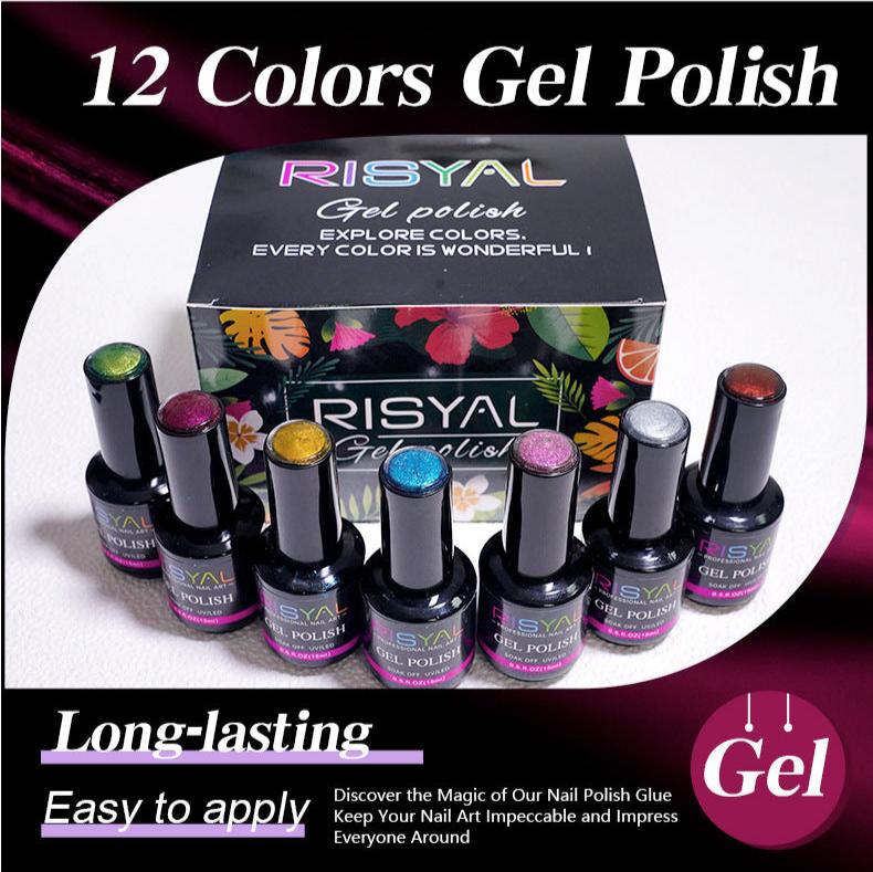 Cat Eye Gel Nail Polish Set 12 Colors