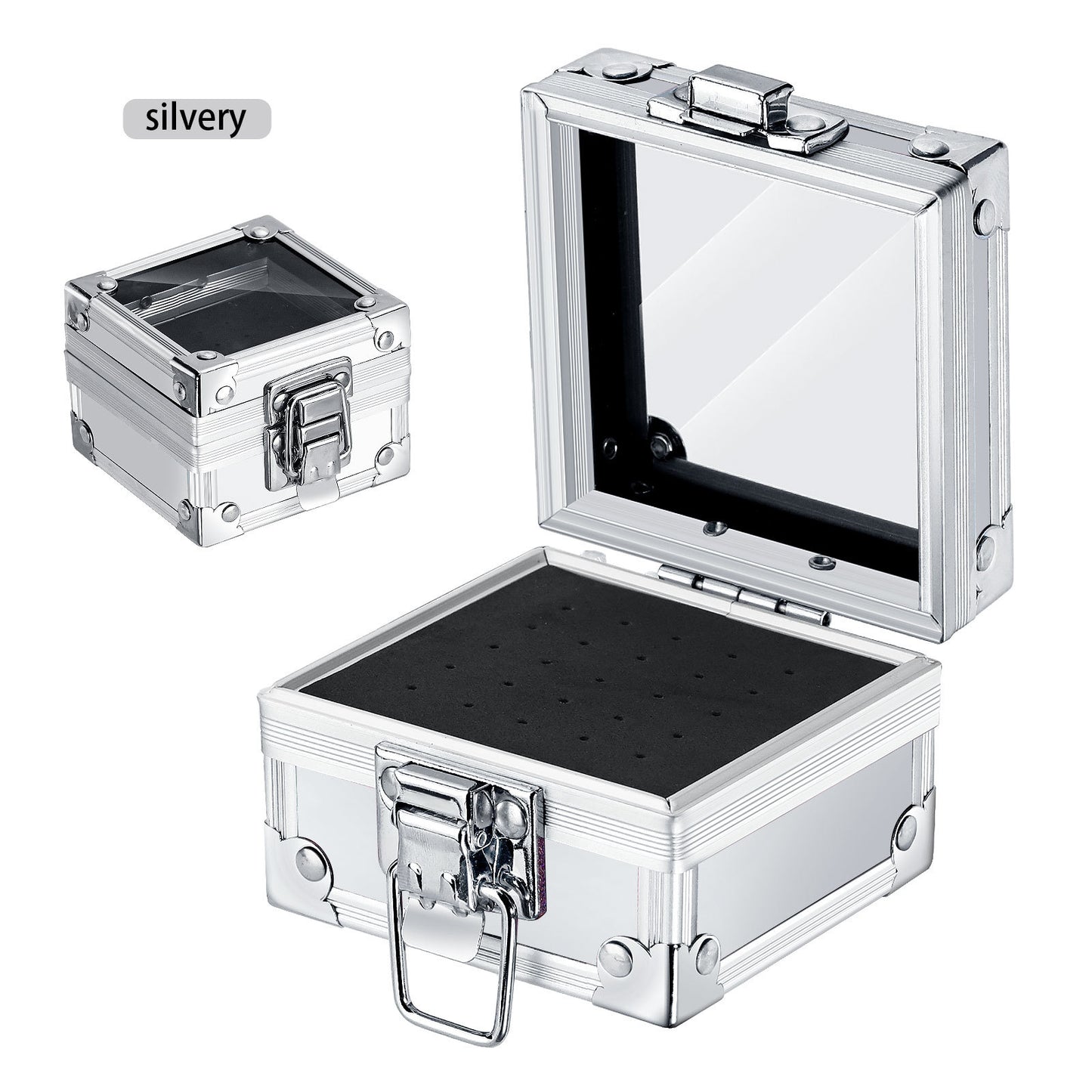 Nail Drill Bits Holder Case, 25 Holes Drills Organizer Container Dustproof Stand Displayer & Manicure Tools Storage Box