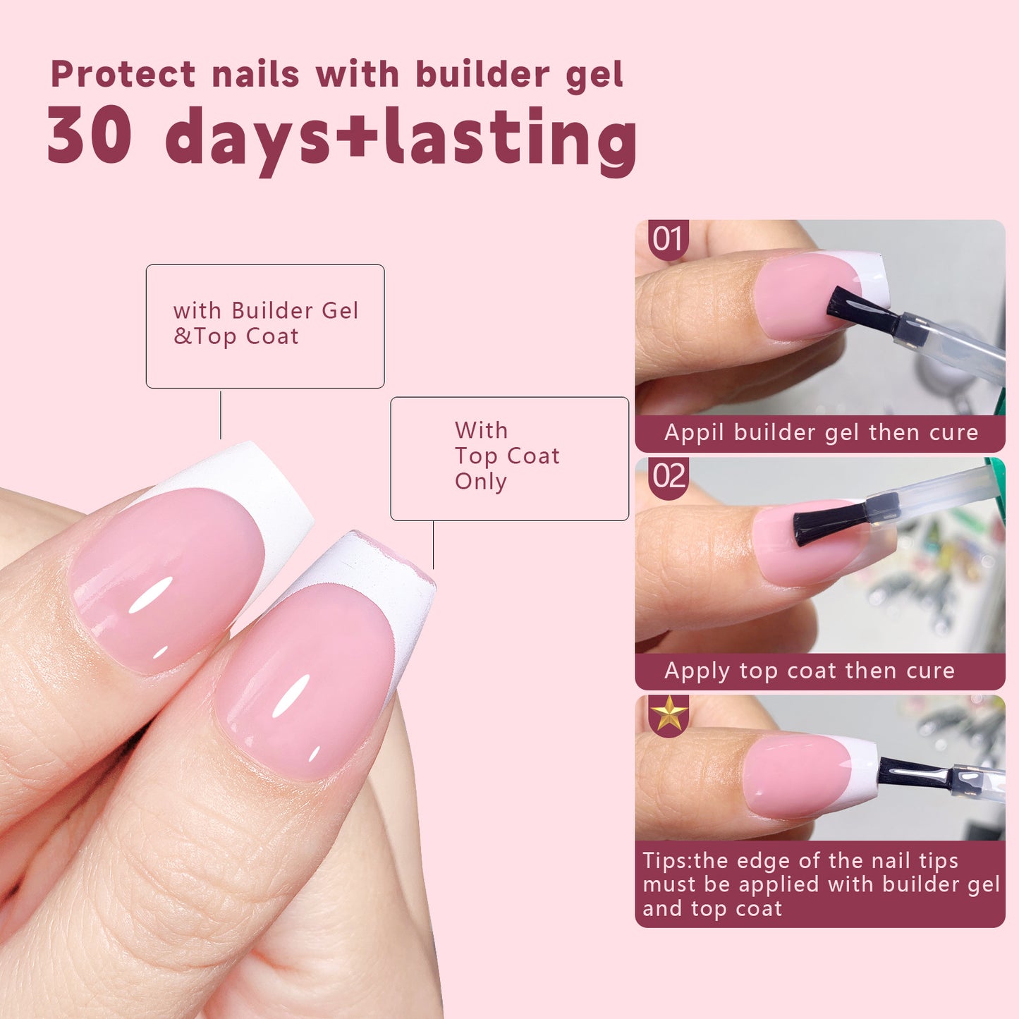 15 Different Nail Tips (150 PCS, 14 different sizes)