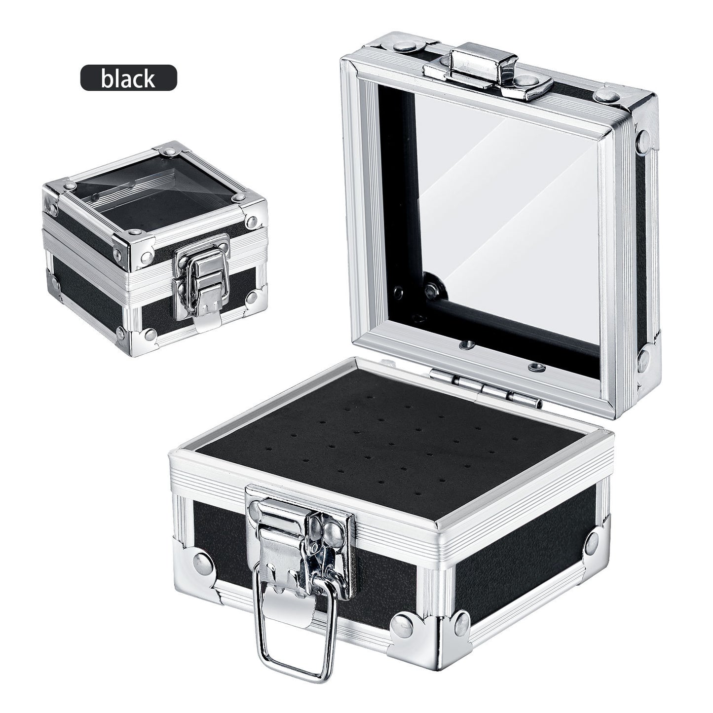 Nail Drill Bits Holder Case, 25 Holes Drills Organizer Container Dustproof Stand Displayer & Manicure Tools Storage Box