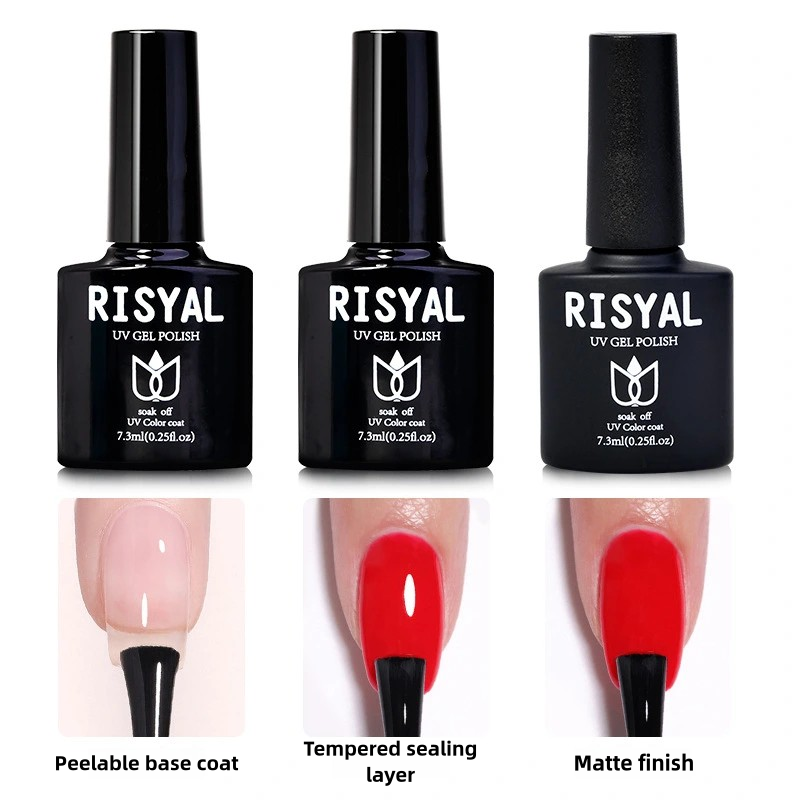 15ml Removable Base Gel & Leveling Gel & Tempered/Matte Top Gel, Top Coat, Base Coat