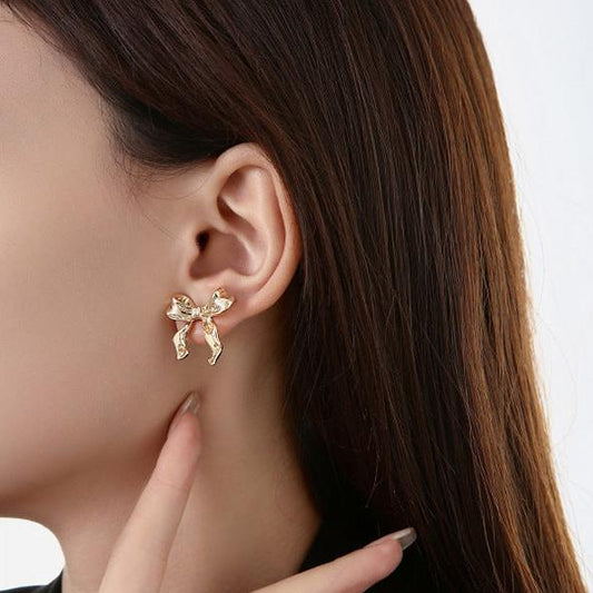 (Stainless)Elegant Butterfly Bow Earrings