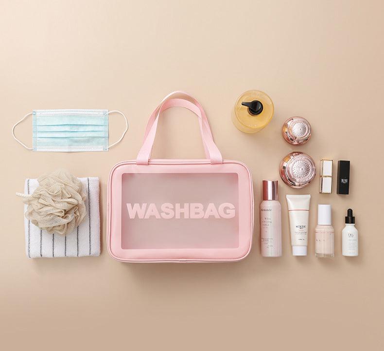 Classic Cosmetic Bags (3 different colors), PU Leather Clear Makeup Bag Travel Makeup Bag