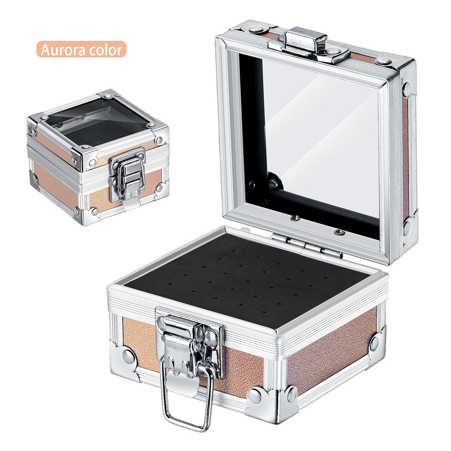Nail Drill Bits Holder Case, 25 Holes Drills Organizer Container Dustproof Stand Displayer & Manicure Tools Storage Box