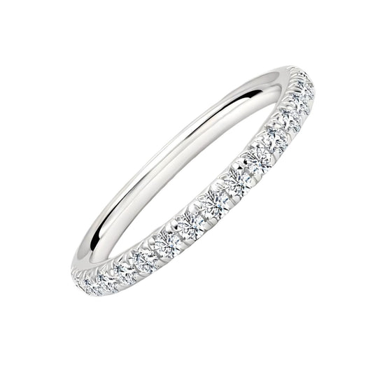 Minimalist Luxury Moissanite Ring in Sterling Silver
