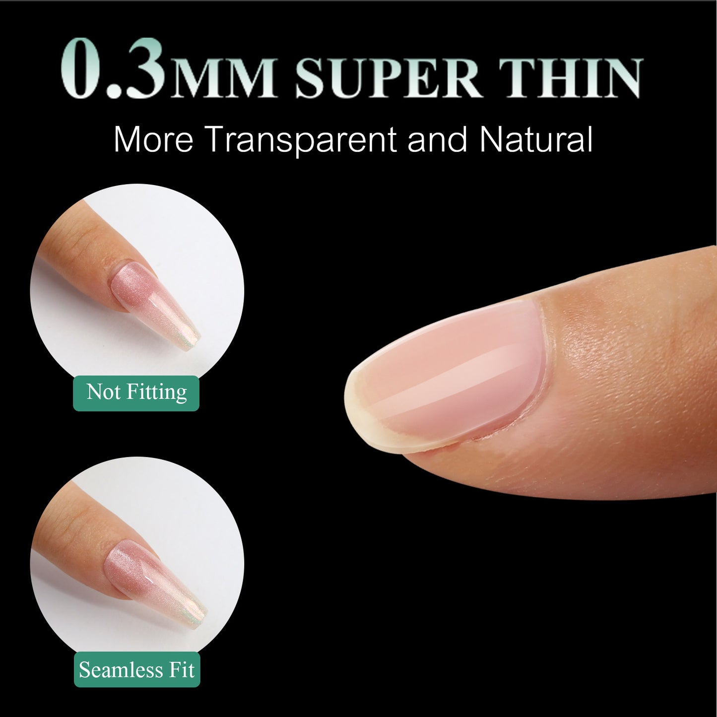 Nail Adhesive Tabs Strong Nail Glue Stickers for Press Ons Nails Waterproof Breathable Jelly Double Sided Adhesive Nail Tabs 10 Sheets(240 PCS)