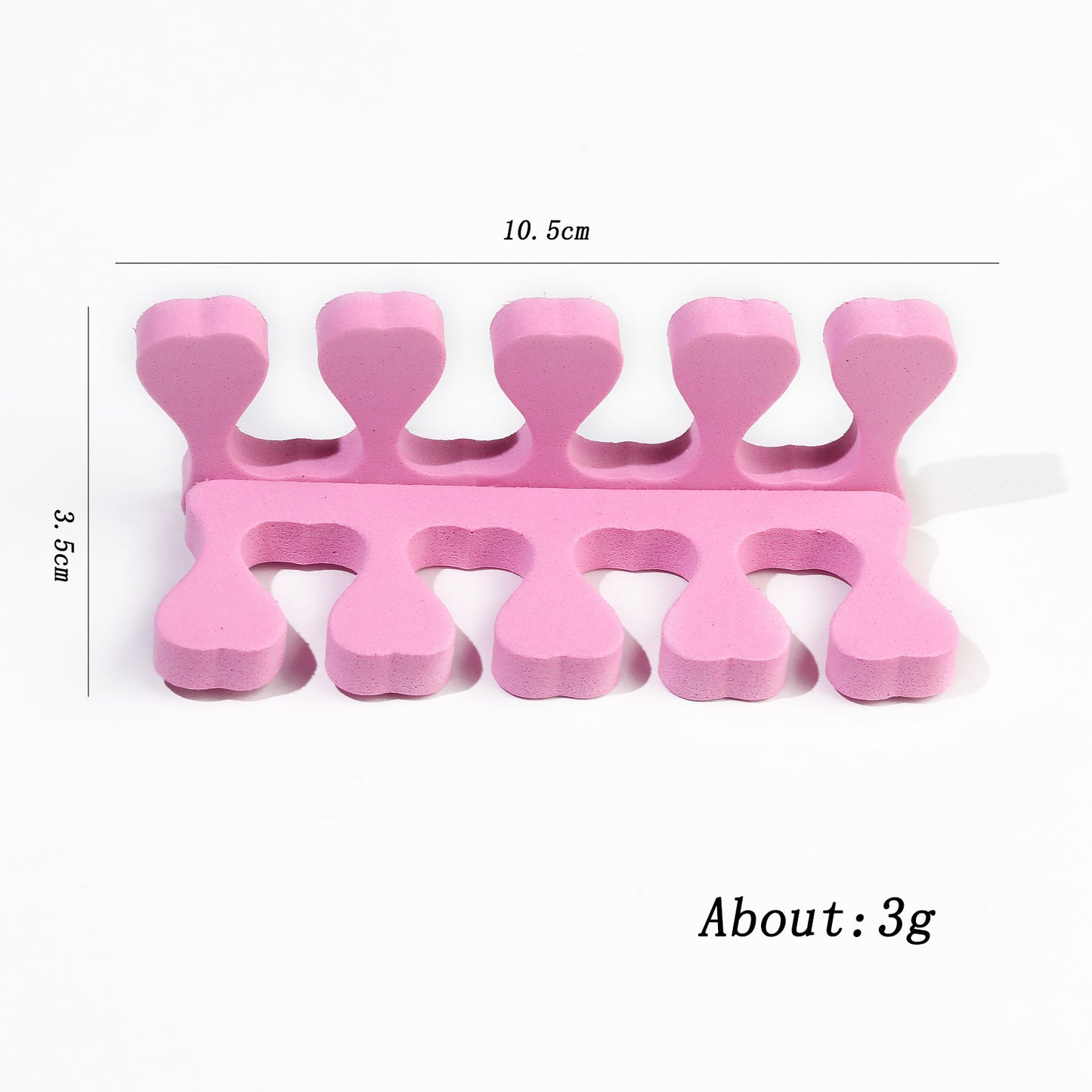 20pcs Soft Foam Sponge Toe Separators Finger Dividers Soft Sponge Finger Divider Spacer Nail Art Manicure Pedicure Tools