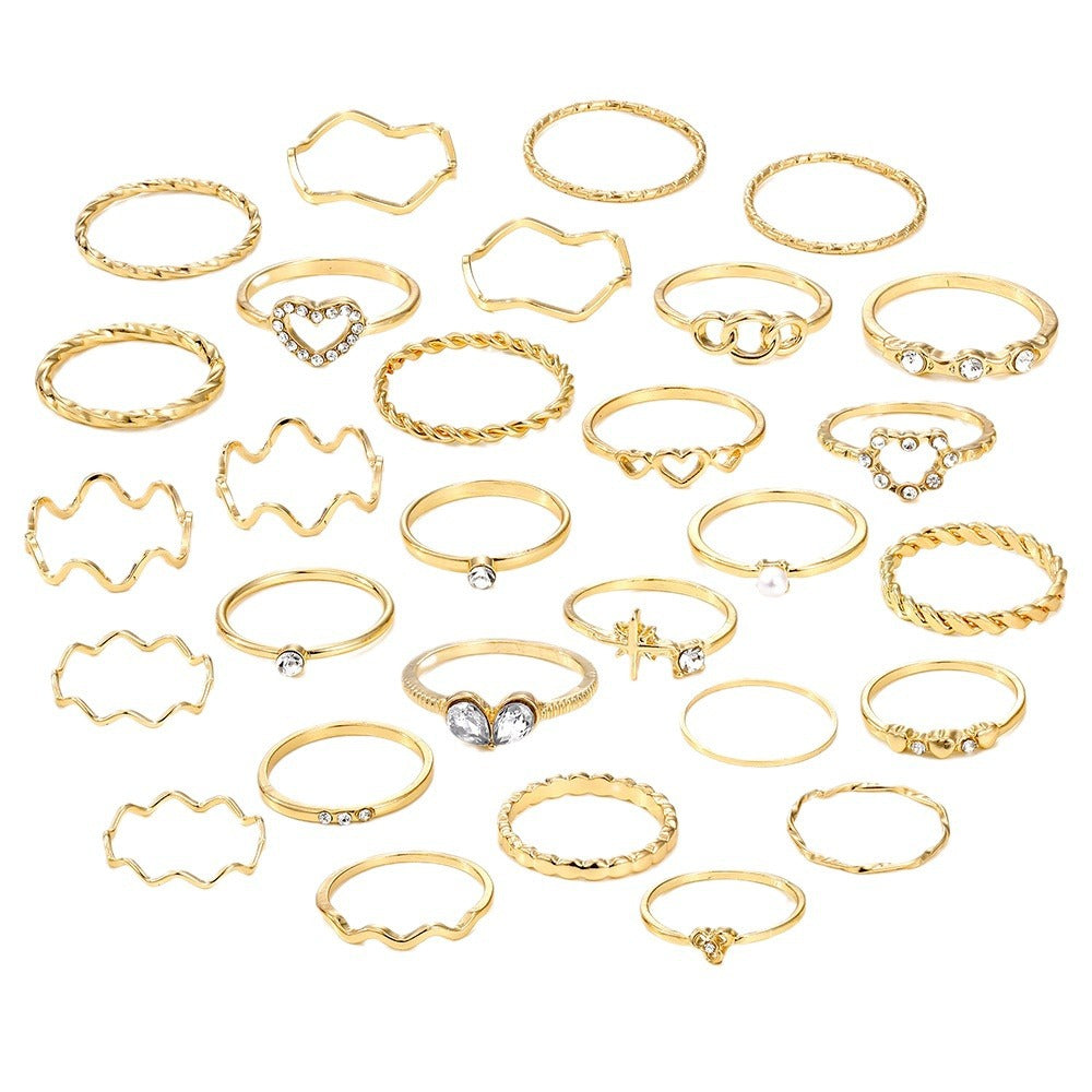 (Stainless)Set of 28 Rings
