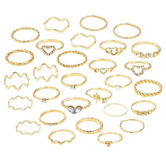(Stainless)Set of 28 Rings
