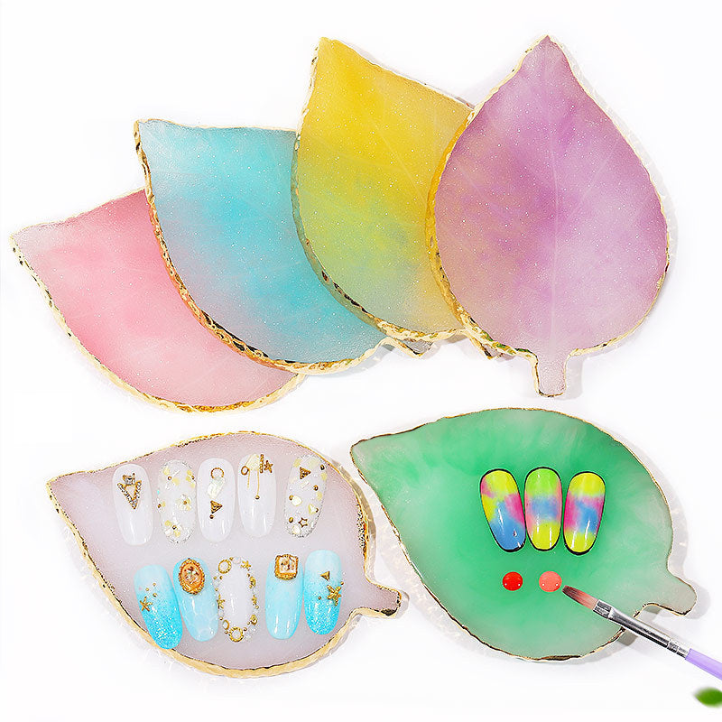 Nail Art Palette Nail Polish Palette Mixing Palette Makeup Plate Nail Plates for Nail Art Nail Tip Holder Nail Art Display
