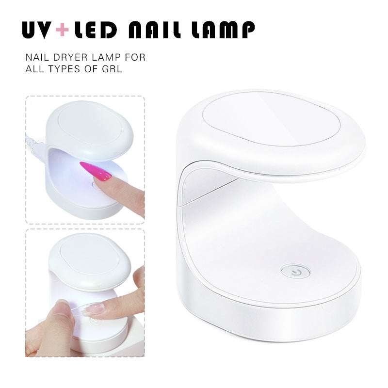Mini UV Light for Gel Nails, LED Nail Lamp, USB Nail Dryer for Fast Curing