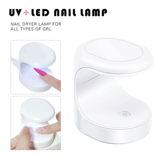 Mini UV Light for Gel Nails, LED Nail Lamp, USB Nail Dryer for Fast Curing