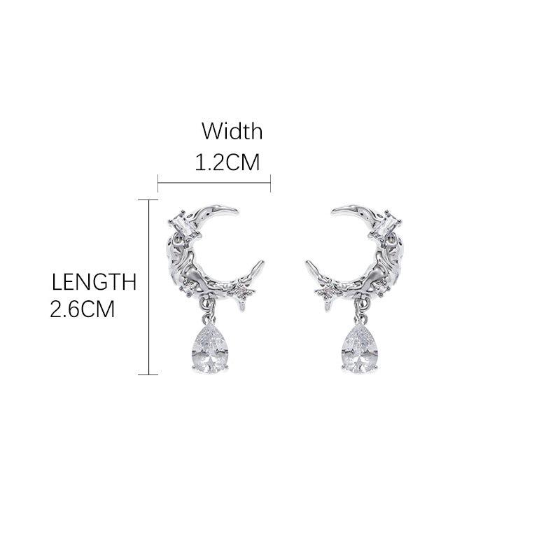 (Stainless)Chic Crescent Moon Stud Earrings