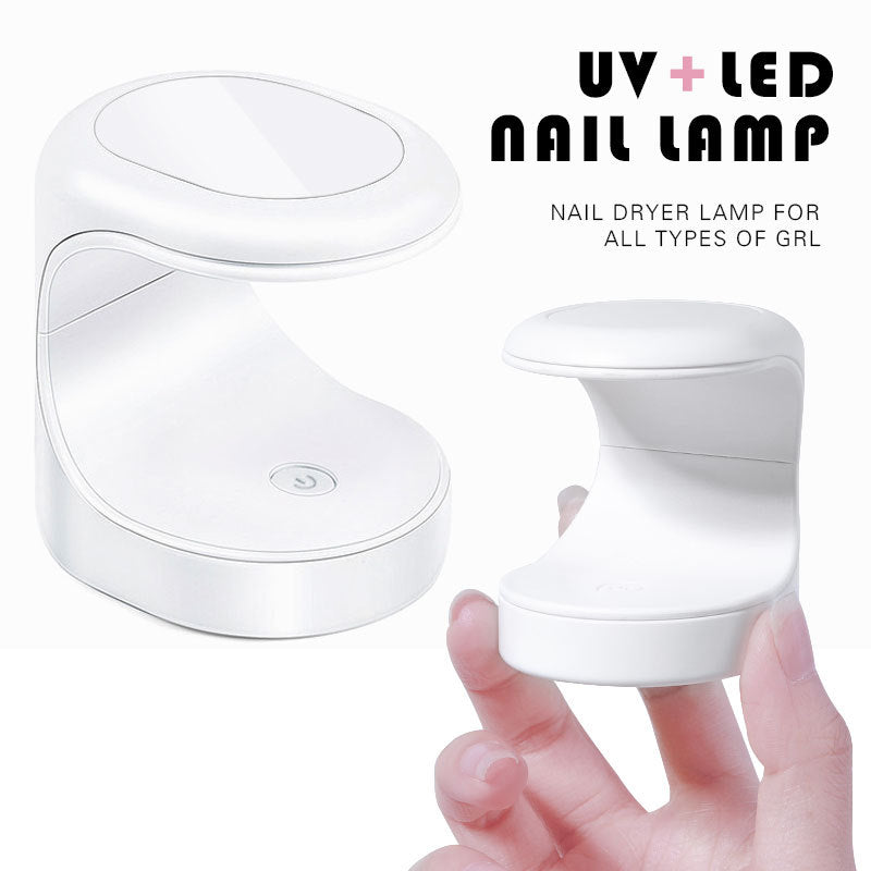 Mini UV Light for Gel Nails, LED Nail Lamp, USB Nail Dryer for Fast Curing