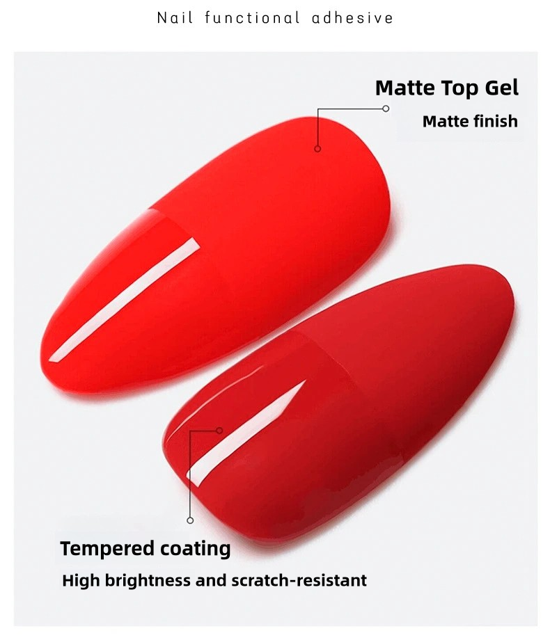 15ml Removable Base Gel & Leveling Gel & Tempered/Matte Top Gel, Top Coat, Base Coat