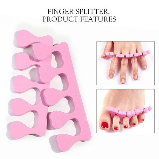 20pcs Soft Foam Sponge Toe Separators Finger Dividers Soft Sponge Finger Divider Spacer Nail Art Manicure Pedicure Tools