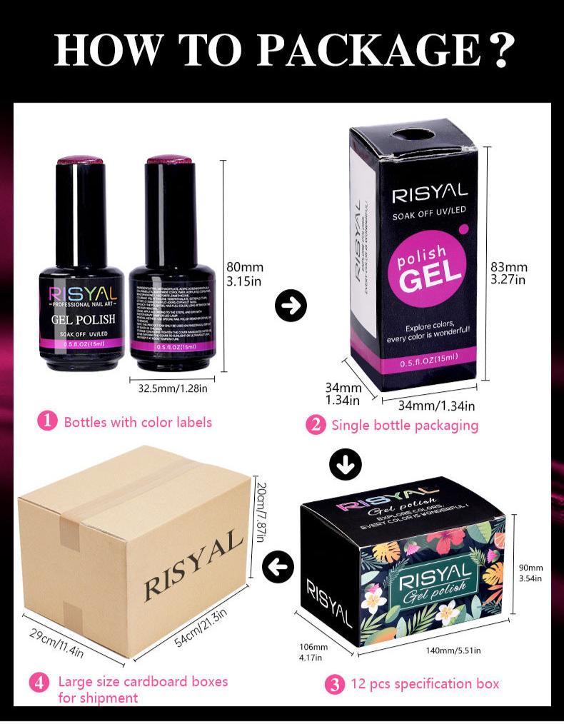 Cat Eye Gel Nail Polish Set 12 Colors